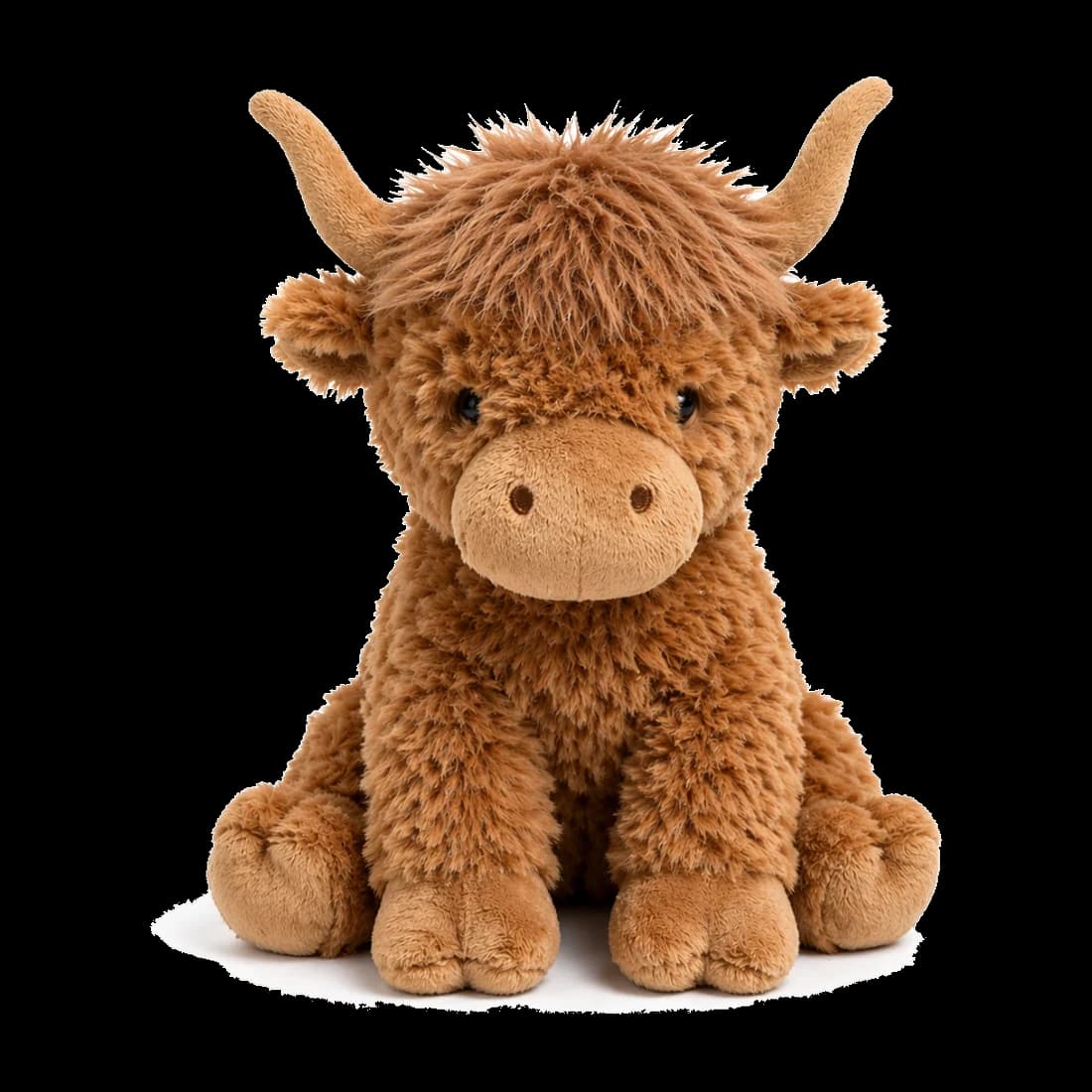 Highland Cow, petite vache écossaise en peluche aux poils roux