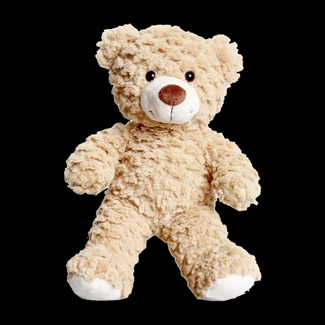 Ted, grand ours en peluche à la fourrure bouclée caramel